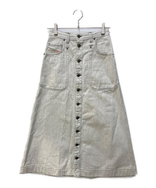 DIESEL（ディーゼル）DIESEL (ディーゼル) デニムスカート グレー サイズ:25の古着・服飾アイテム
