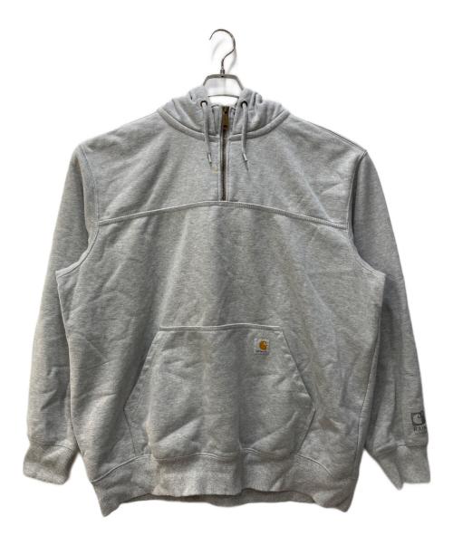 CarHartt（カーハート）CarHartt (カーハート) ハーフジップパーカー グレー サイズ:2XLの古着・服飾アイテム