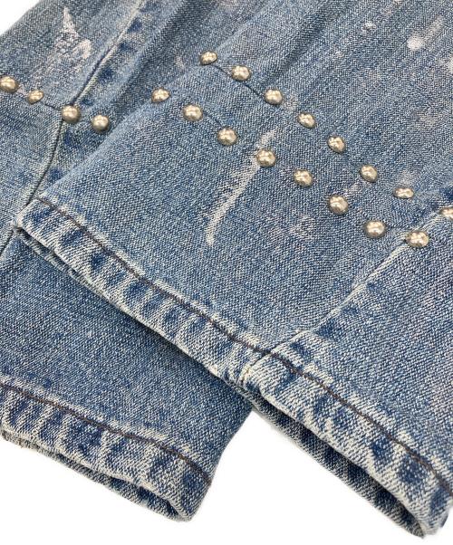 BERNINGS-SHO（バーニングスショウ）BERNINGS-SHO (バーニングスショウ) リメイクデニムパンツ インディゴ サイズ:W76の古着・服飾アイテム