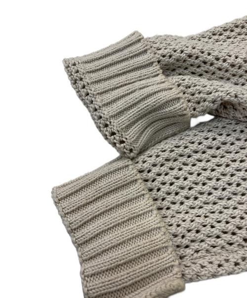 BURBERRY LONDON（バーバリーロンドン）BURBERRY LONDON (バーバリーロンドン) メッシュニットジップパーカー ベージュ サイズ:SIZE 1の古着・服飾アイテム