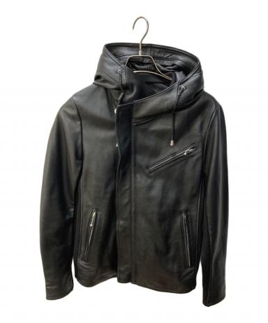 JOHNNY WOLF ライダースジャケット 羊革　異素材 JOHNNY WOLF（ジョニーウルフ） 革ジャン ライダース JOHNNY CASCADE