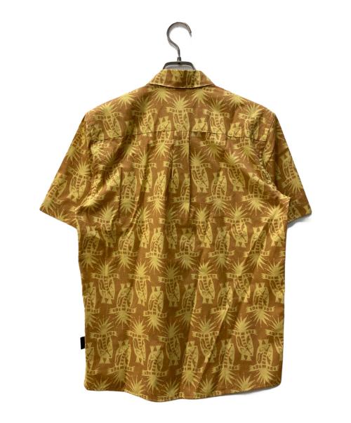 Patagonia（パタゴニア）Patagonia (パタゴニア) Men's Go To Shirt ブラウン×イエロー サイズ:XSの古着・服飾アイテム