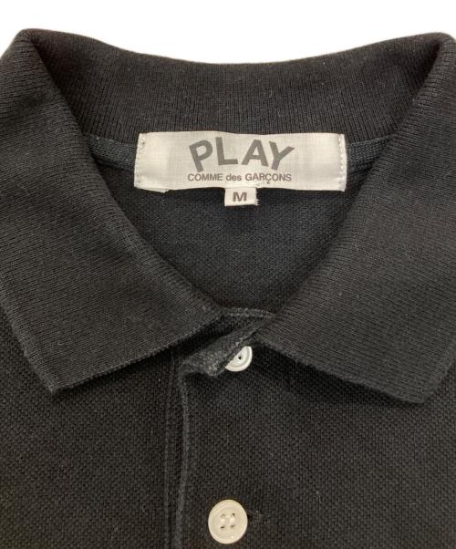 PLAY COMME des GARCONS（プレイコムデギャルソン）PLAY COMME des GARCONS (プレイコムデギャルソン) ポロシャツ ブラック サイズ:Mの古着・服飾アイテム