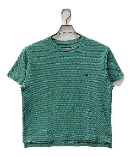 THE NORTHFACE PURPLELABEL（ザ・ノースフェイス パープルレーベル）THE NORTHFACE PURPLELABEL (ザ・ノースフェイス パープルレーベル) Moss Stitch Field H/S Tee グリーン サイズ:Sの古着・服飾アイテム
