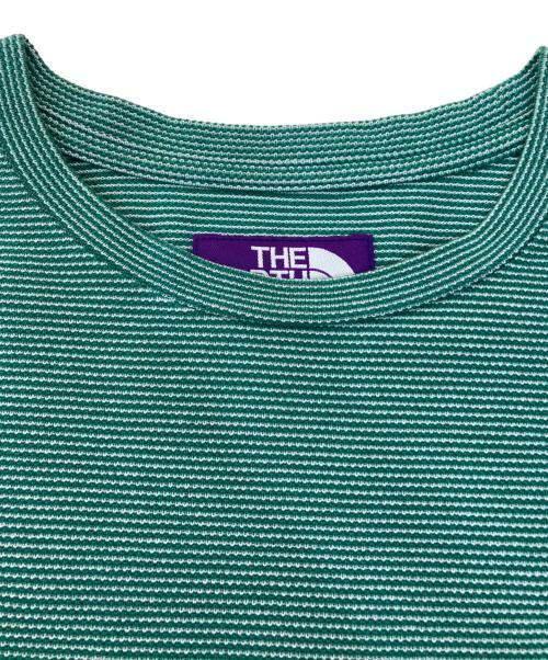 THE NORTHFACE PURPLELABEL（ザ・ノースフェイス パープルレーベル）THE NORTHFACE PURPLELABEL (ザ・ノースフェイス パープルレーベル) Moss Stitch Field H/S Tee グリーン サイズ:Sの古着・服飾アイテム