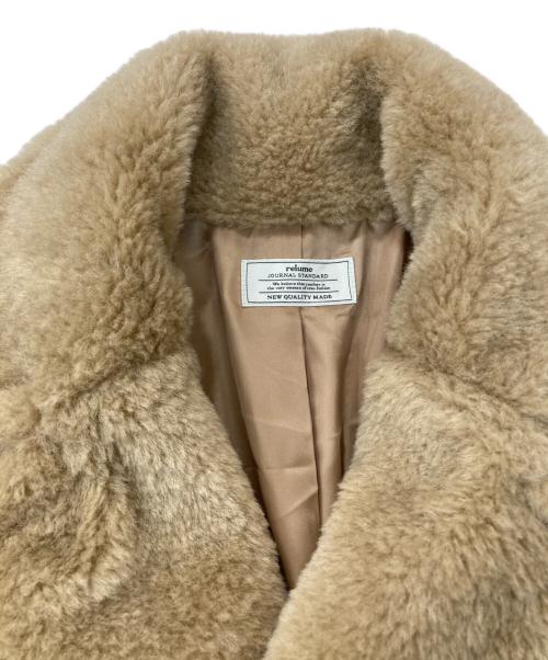 JOURNAL STANDARD relume（ジャーナルスタンダード レリューム）JOURNAL STANDARD relume (ジャーナルスタンダード レリューム) Wフロントボアジャケット ベージュ サイズ:Fの古着・服飾アイテム