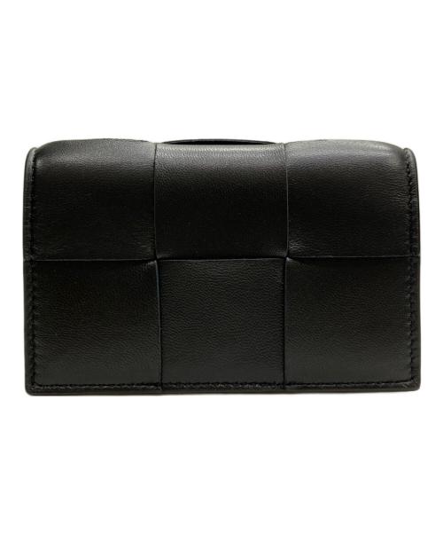 BOTTEGA VENETA（ボッテガベネタ）BOTTEGA VENETA (ボッテガベネタ) カセットビジネスカードケース ブラックの古着・服飾アイテム