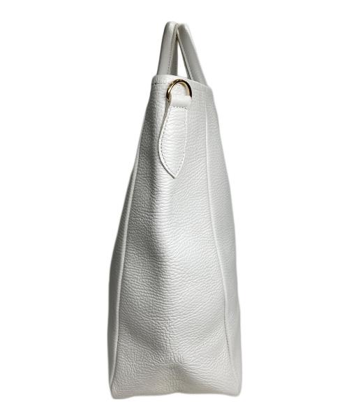 YOUNG & OLSEN The DRYGOODS STORE（ヤングアンドオルセン ザ ドライグッズストア）YOUNG & OLSEN The DRYGOODS STORE (ヤングアンドオルセン ザ ドライグッズストア) レザートートバッグ ホワイト サイズ:記載なしの古着・服飾アイテム