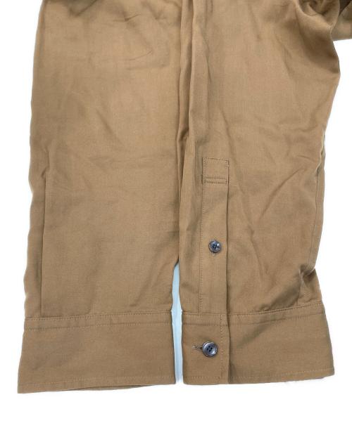GROUND Y（グラウンドワイ）GROUND Y (グラウンドワイ) ジップカラーロングシャツ ブラウン サイズ:SIZE 3の古着・服飾アイテム