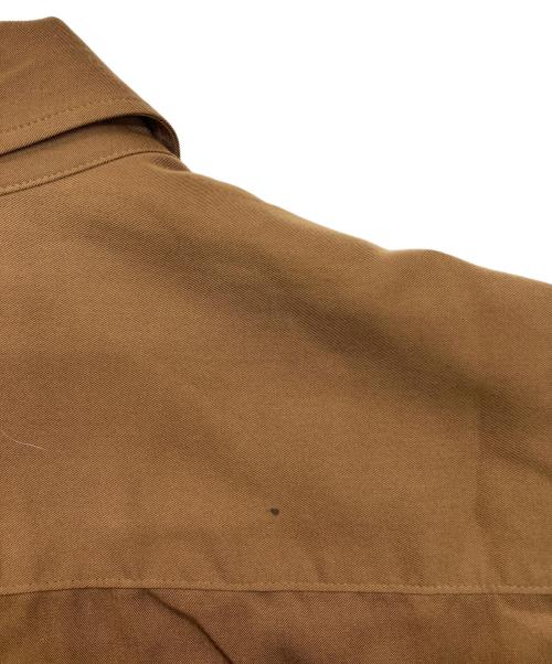 GROUND Y（グラウンドワイ）GROUND Y (グラウンドワイ) ジップカラーロングシャツ ブラウン サイズ:SIZE 3の古着・服飾アイテム