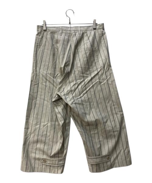 Y's（ワイズ）Y's (ワイズ) ストライプ ワイドパンツ ベージュ サイズ:SIZE 1の古着・服飾アイテム