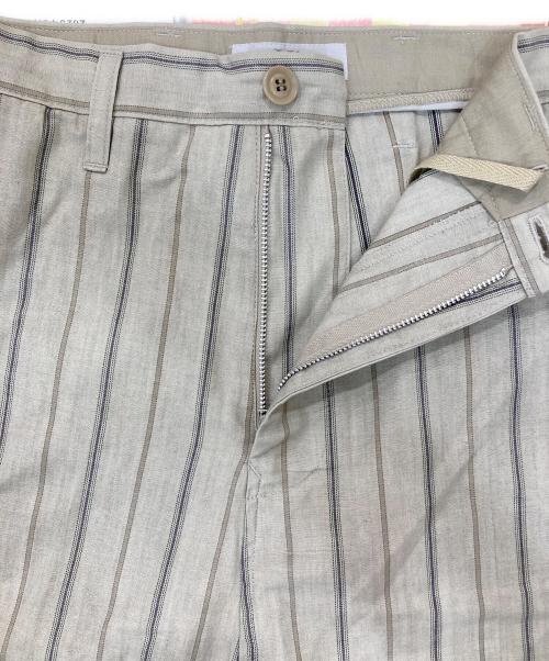 Y's（ワイズ）Y's (ワイズ) ストライプ ワイドパンツ ベージュ サイズ:SIZE 1の古着・服飾アイテム