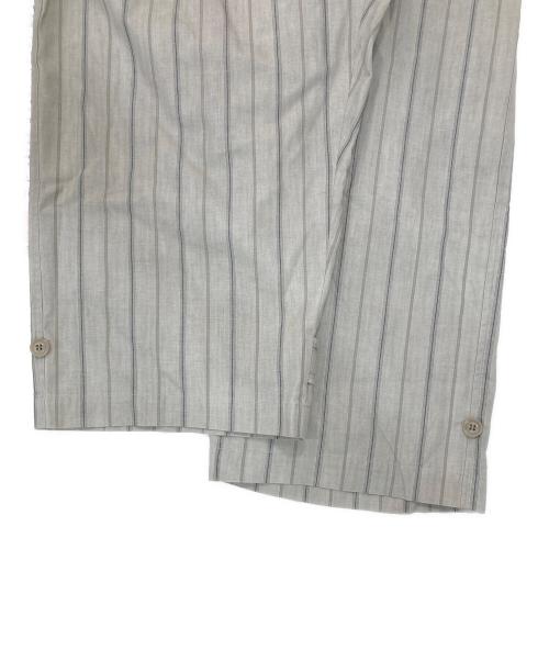 Y's（ワイズ）Y's (ワイズ) ストライプ ワイドパンツ ベージュ サイズ:SIZE 1の古着・服飾アイテム