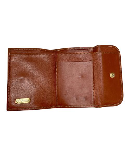 FENDI（フェンディ）FENDI (フェンディ) ペカン柄3つ折り財布 ブラウン×グレーの古着・服飾アイテム