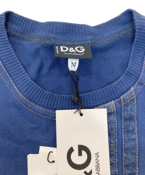 DOLCE & GABBANA（ドルチェ＆ガッバーナ）DOLCE & GABBANA (ドルチェ＆ガッバーナ) Tシャツ インディゴ サイズ:Ｍ 未使用品の古着・服飾アイテム