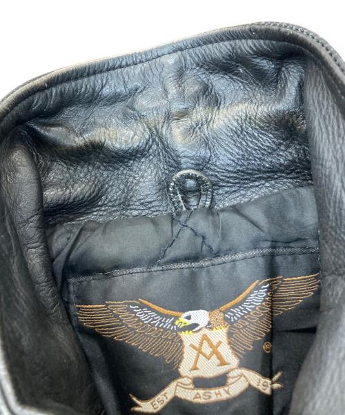 ASHY（アシィ）ASHY (アシィ) カウレザーライダースジャケット ブラック サイズ:サイズ表記無しの古着・服飾アイテム
