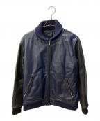 AMPLIATEアンプリアーテ）の古着「Full Color Combination Blouson」｜ブラック×ブルー