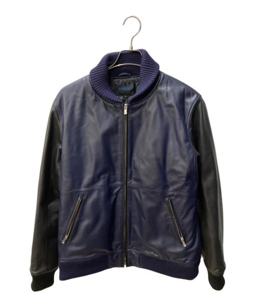 AMPLIATE（アンプリアーテ）AMPLIATE (アンプリアーテ) Full Color Combination Blouson ブラック×ブルー サイズ:XLの古着・服飾アイテム