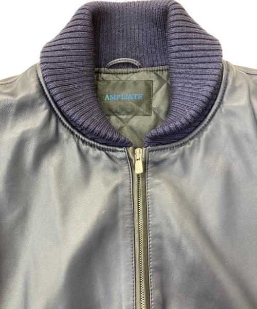 AMPLIATE（アンプリアーテ）AMPLIATE (アンプリアーテ) Full Color Combination Blouson ブラック×ブルー サイズ:XLの古着・服飾アイテム