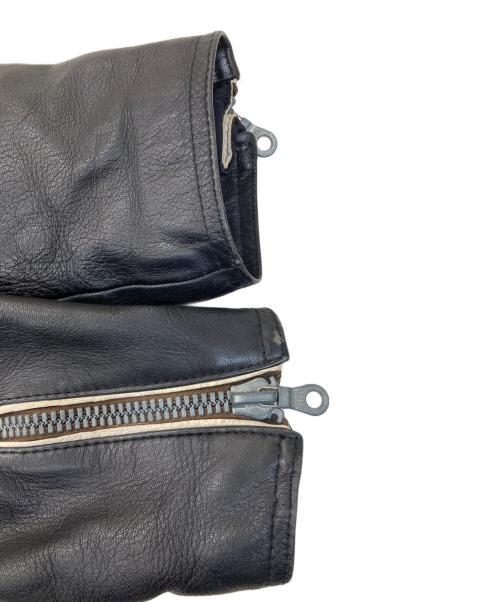 MARITHE+FRANCOIS GIRBAUD（マリテフランソワジルボー）MARITHE+FRANCOIS GIRBAUD (マリテフランソワジルボー) レザーライダースジャケット ブラック サイズ:SIZE 40の古着・服飾アイテム