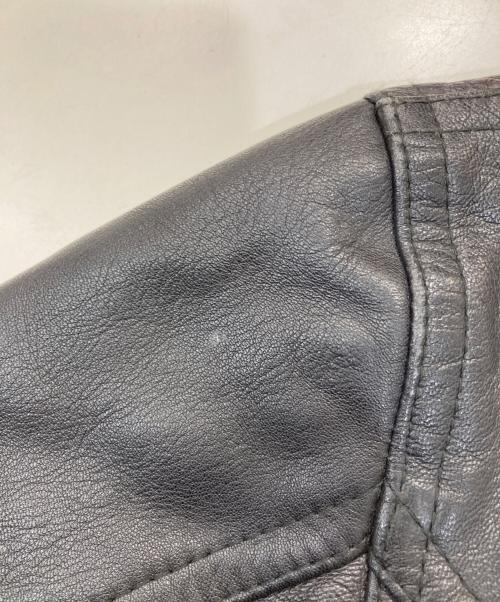 MARITHE+FRANCOIS GIRBAUD（マリテフランソワジルボー）MARITHE+FRANCOIS GIRBAUD (マリテフランソワジルボー) レザーライダースジャケット ブラック サイズ:SIZE 40の古着・服飾アイテム