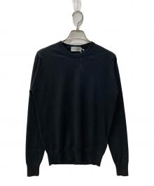 JOHN SMEDLEY（ジョンスメドレー）の古着「DILLIE SWEATER RN LS」｜ブラック