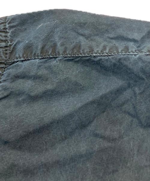 and wander（アンドワンダー）and wander (アンドワンダー) ノーカラーシャツ グレー×ブルー サイズ:4の古着・服飾アイテム