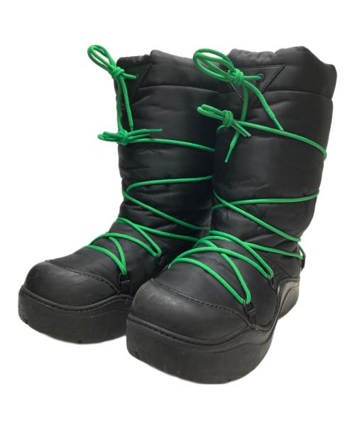 BOTTEGA VENETA（ボッテガベネタ）BOTTEGA VENETA (ボッテガベネタ) パドルボンバーレースアップブーツ ブラック サイズ:40の古着・服飾アイテム