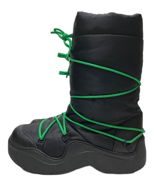 BOTTEGA VENETA（ボッテガベネタ）BOTTEGA VENETA (ボッテガベネタ) パドルボンバーレースアップブーツ ブラック サイズ:40の古着・服飾アイテム