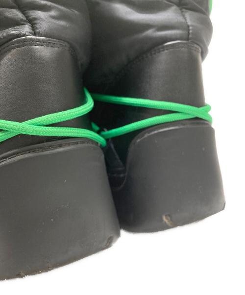 BOTTEGA VENETA（ボッテガベネタ）BOTTEGA VENETA (ボッテガベネタ) パドルボンバーレースアップブーツ ブラック サイズ:40の古着・服飾アイテム