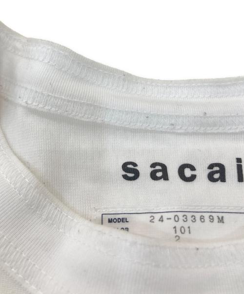 sacai（サカイ）sacai (サカイ) Cotton Jersey T-Shirt Tシャツ ホワイト サイズ:2の古着・服飾アイテム