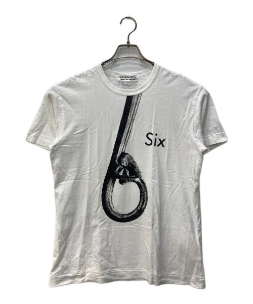 COMME des GARCONS（コムデギャルソン）COMME des GARCONS (コムデギャルソン) プリントTシャツ ホワイト サイズ:Lの古着・服飾アイテム