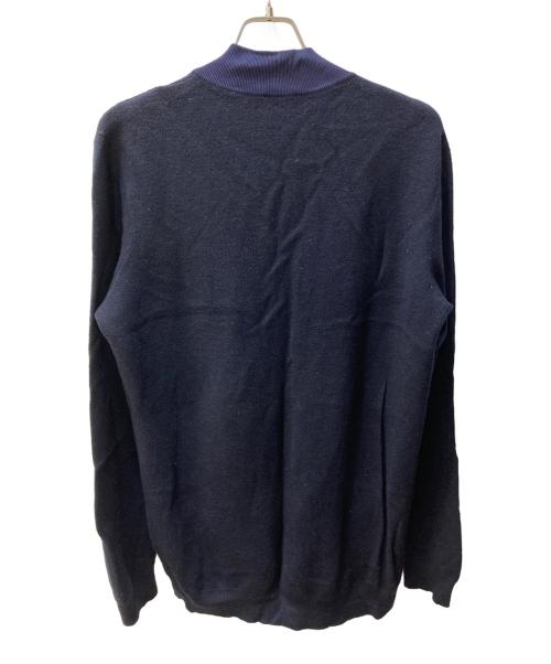 EMPORIO ARMANI（エンポリオアルマーニ）EMPORIO ARMANI (エンポリオアルマーニ) ドライバーズニット ネイビー サイズ:3XLの古着・服飾アイテム