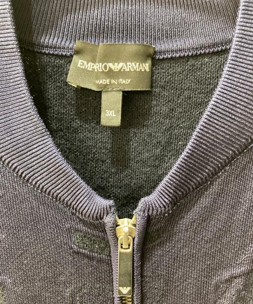 EMPORIO ARMANI（エンポリオアルマーニ）EMPORIO ARMANI (エンポリオアルマーニ) ドライバーズニット ネイビー サイズ:3XLの古着・服飾アイテム