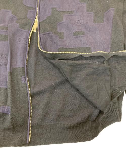 EMPORIO ARMANI（エンポリオアルマーニ）EMPORIO ARMANI (エンポリオアルマーニ) ドライバーズニット ネイビー サイズ:3XLの古着・服飾アイテム