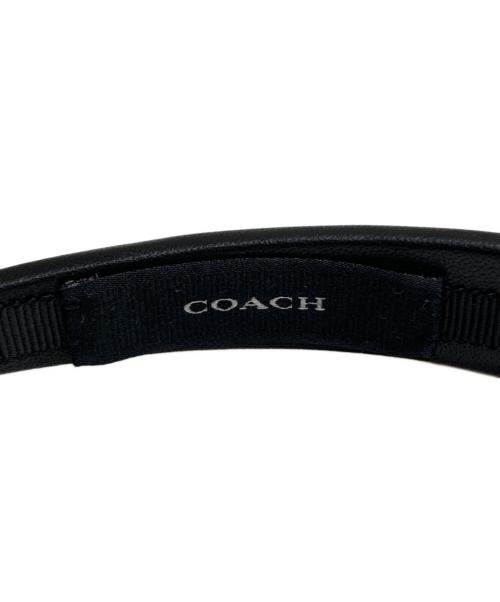 COACH（コーチ）COACH (コーチ) レザーカチューシャ ブラックの古着・服飾アイテム