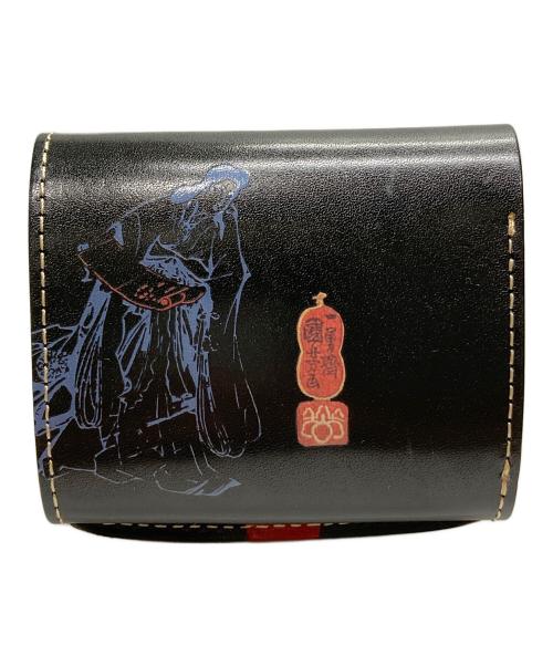 Quatro gats（クアトロガッツ）Quatro gats (クアトロガッツ) 小さいふ 歌川国芳 相馬の古内裏 がしゃどくろ ブラックの古着・服飾アイテム