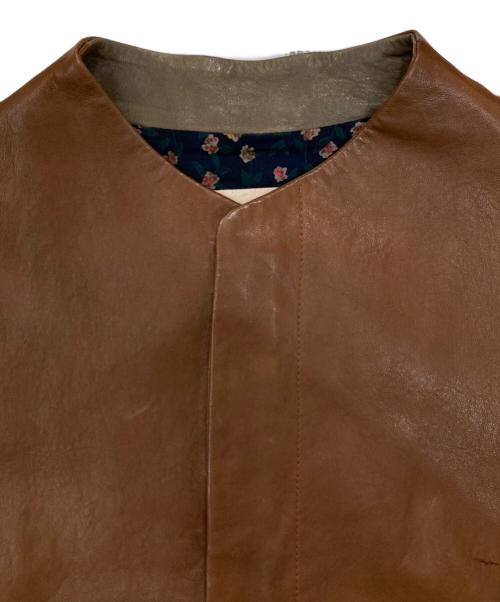 Pal'las Palace（パラスパレス）Pal'las Palace (パラスパレス) ラムレザージャケット ブラウン サイズ:SIZE 3の古着・服飾アイテム