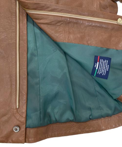 Pal'las Palace（パラスパレス）Pal'las Palace (パラスパレス) ラムレザージャケット ブラウン サイズ:SIZE 3の古着・服飾アイテム