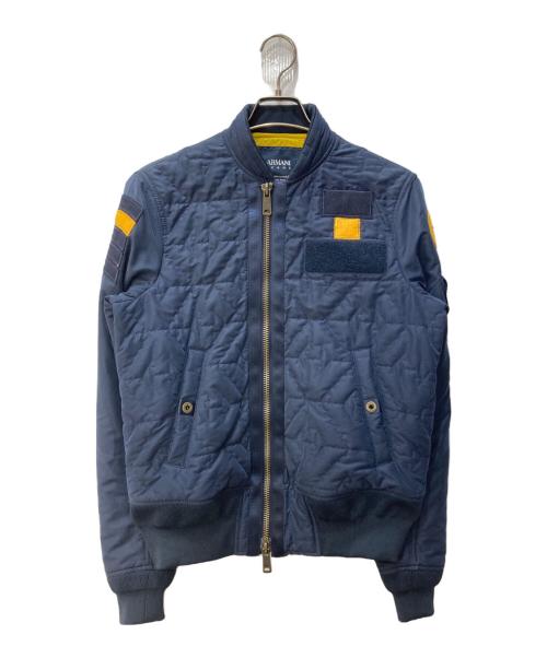 ARMANI JEANS（アルマーニジーンズ）ARMANI JEANS (アルマーニジーンズ) ブルゾン ネイビー サイズ:46の古着・服飾アイテム