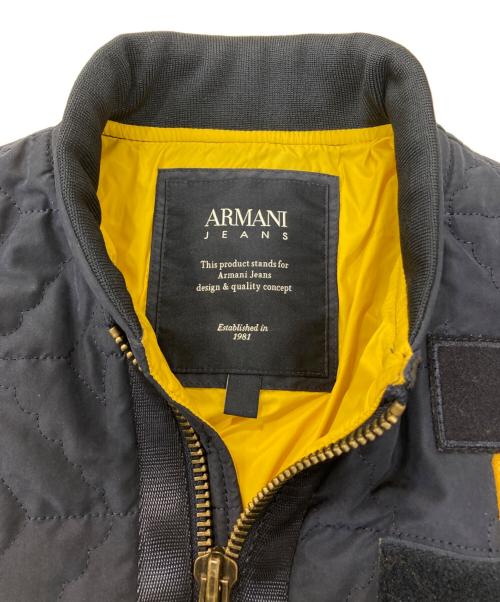 ARMANI JEANS（アルマーニジーンズ）ARMANI JEANS (アルマーニジーンズ) ブルゾン ネイビー サイズ:46の古着・服飾アイテム
