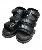 CLELクレイル）の古着「エアークッション ハイソールサンダル」｜ブラック