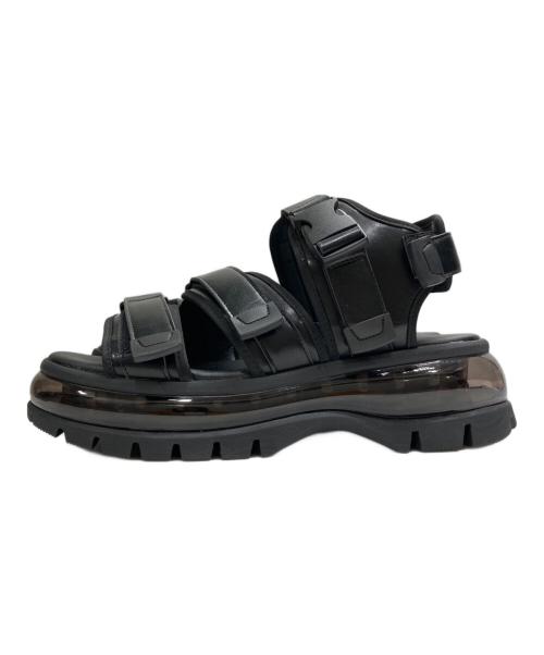 CLEL（クレイル）CLEL (クレイル) エアークッション ハイソールサンダル ブラック サイズ:Mの古着・服飾アイテム