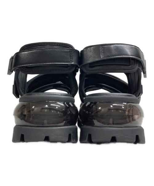 CLEL（クレイル）CLEL (クレイル) エアークッション ハイソールサンダル ブラック サイズ:Mの古着・服飾アイテム