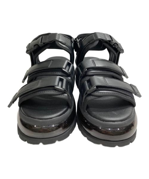 CLEL（クレイル）CLEL (クレイル) エアークッション ハイソールサンダル ブラック サイズ:Mの古着・服飾アイテム