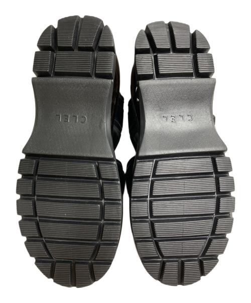 CLEL（クレイル）CLEL (クレイル) エアークッション ハイソールサンダル ブラック サイズ:Mの古着・服飾アイテム