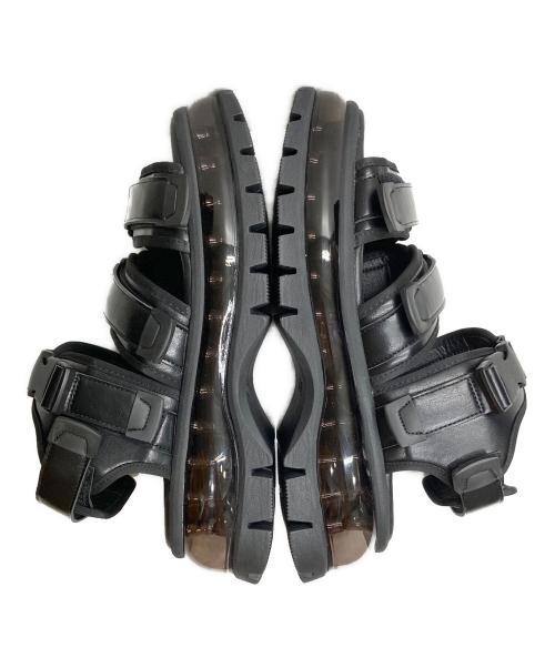 CLEL（クレイル）CLEL (クレイル) エアークッション ハイソールサンダル ブラック サイズ:Mの古着・服飾アイテム