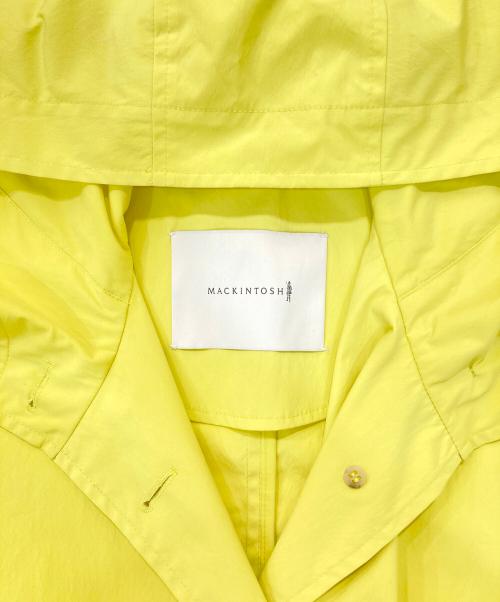 MACKINTOSH（マッキントッシュ）MACKINTOSH (マッキントッシュ) 撥水 オーバーサイズ フーデッド ドロップショルダー ショート コート イエロー サイズ:SIZE 6の古着・服飾アイテム