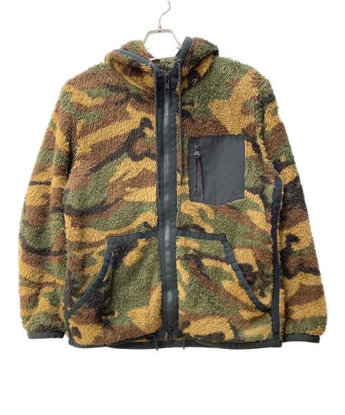 MONCLER（モンクレール）MONCLER (モンクレール) MAGLIA CARDIGAN グリーン×ブラウン サイズ:Lの古着・服飾アイテム