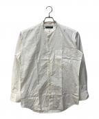 ISSEY MIYAKEWHITE LABELイッセイミヤケホワイトレーベル）の古着「バンドカラーシャツ」｜ホワイト